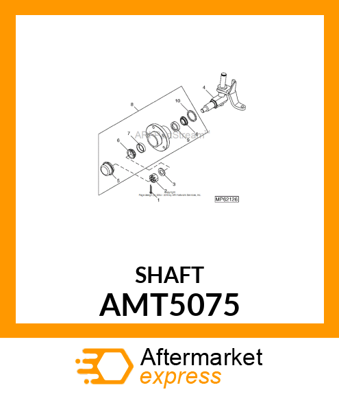 SPINDLE, LH ASSY # AMT5075