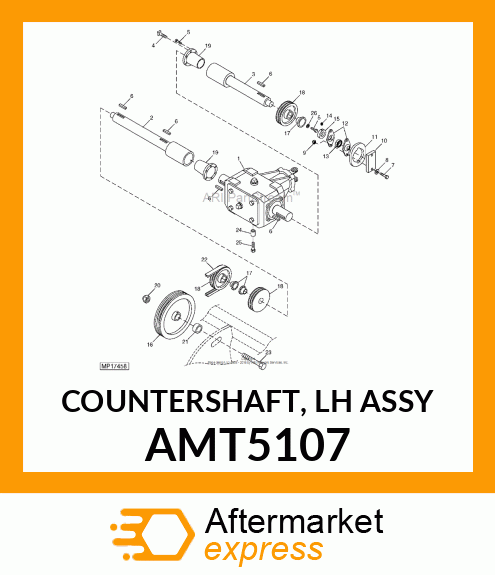 COUNTERSHAFT, LH ASSY AMT5107