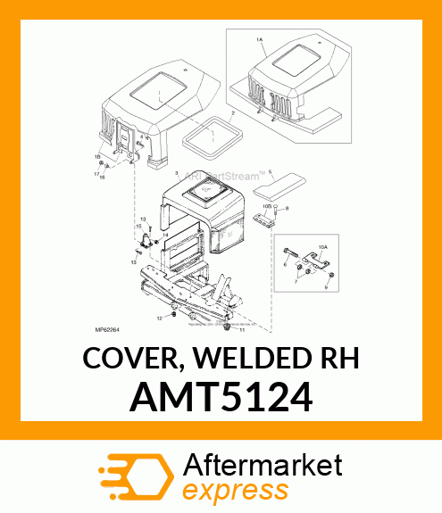 COVER, WELDED RH AMT5124