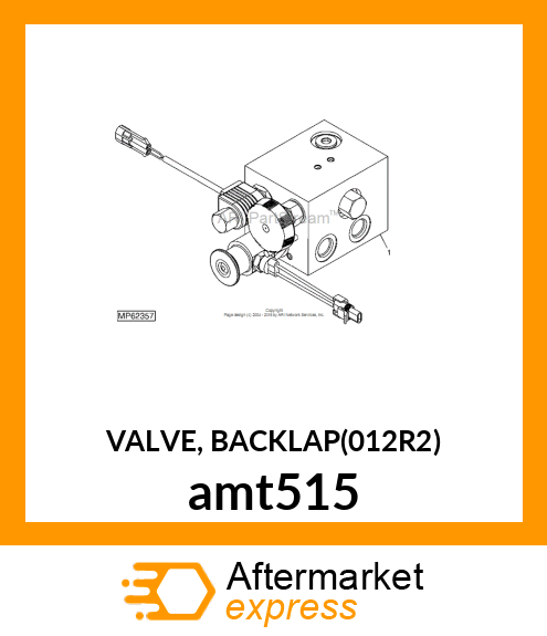 VALVE, BACKLAP(012R2) amt515