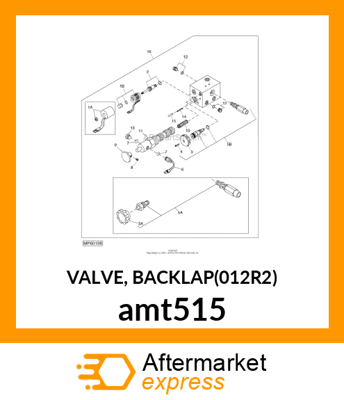 VALVE, BACKLAP(012R2) amt515