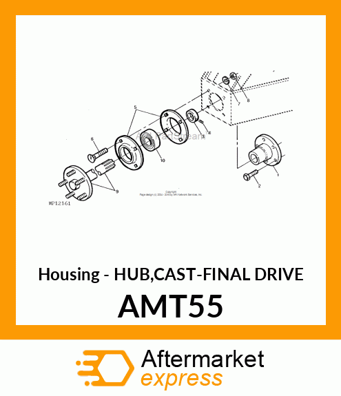 Housing - HUB,CAST-FINAL DRIVE AMT55