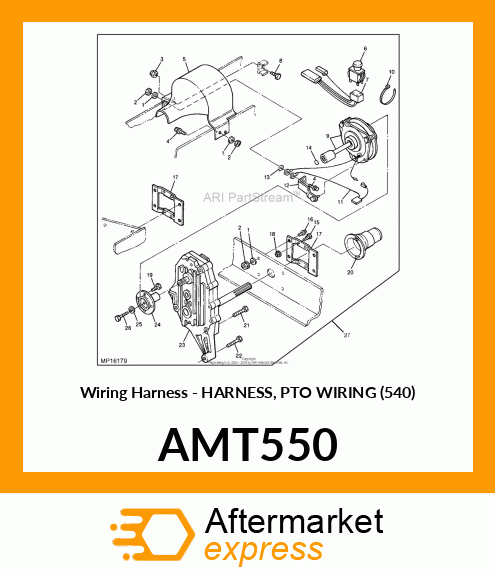 Wiring Harness - HARNESS, PTO WIRING (540) AMT550