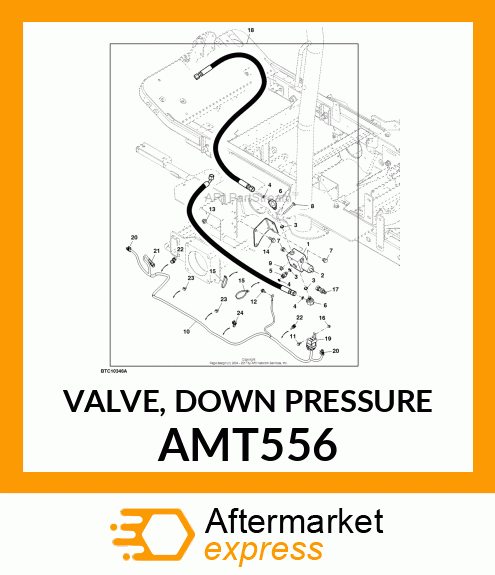 VALVE, DOWN PRESSURE AMT556