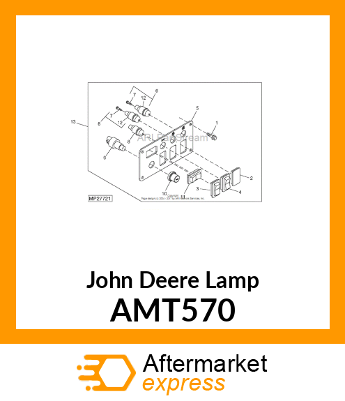 LAMP, INDICATOR AMT570