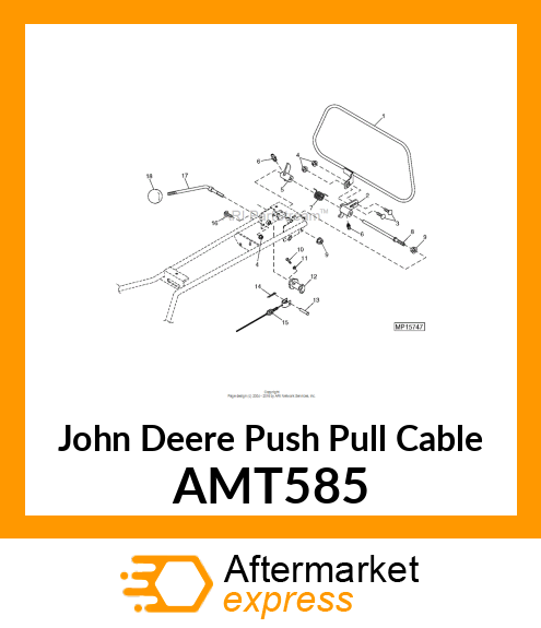 CABLE, CONTROL (CLUTCH) AMT585