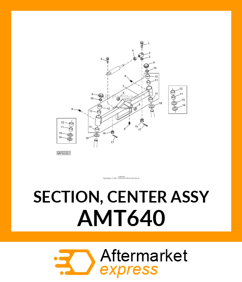 SECTION, CENTER ASSY AMT640