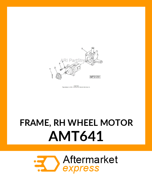 FRAME, RH WHEEL MOTOR AMT641