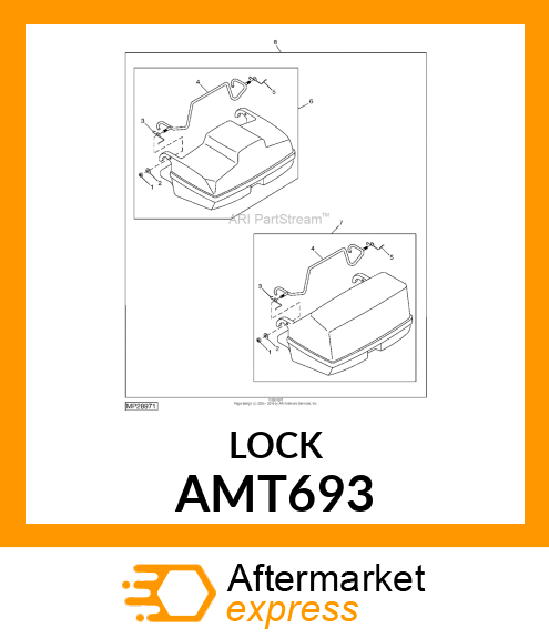 LOCK, WELDED CATCHER HOOK AMT693