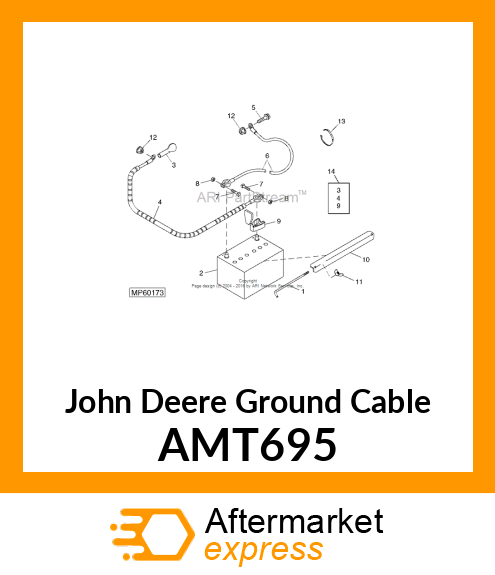 CABLE, NEGATIVE BATTERY AMT695