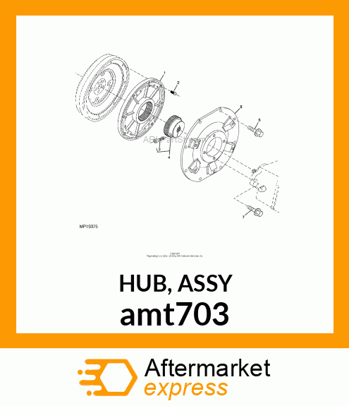 HUB, ASSY amt703