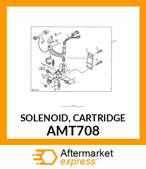 SOLENOID, CARTRIDGE AMT708