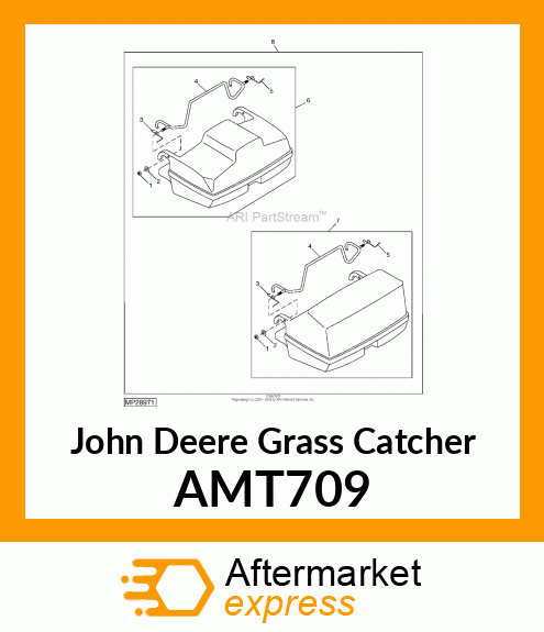 CATCHER, REAR GRASS ASSY AMT709