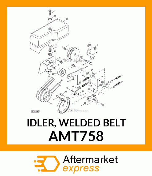 IDLER, WELDED BELT AMT758