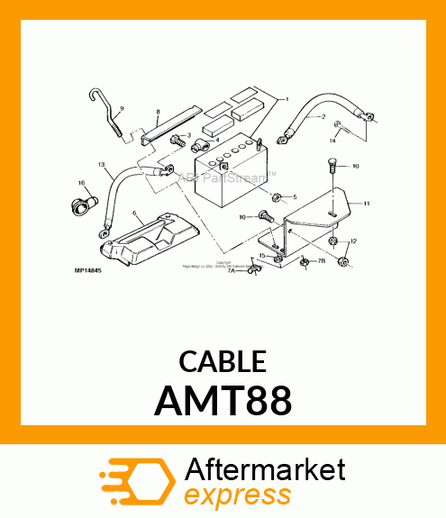 Cable Negative Battery AMT88