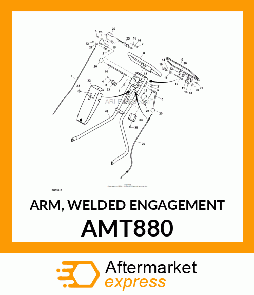 ARM, WELDED ENGAGEMENT AMT880