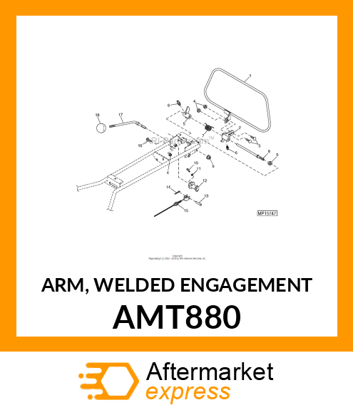 ARM, WELDED ENGAGEMENT AMT880