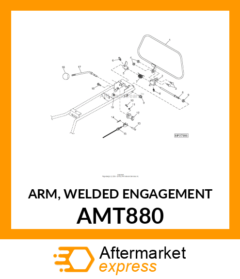 ARM, WELDED ENGAGEMENT AMT880