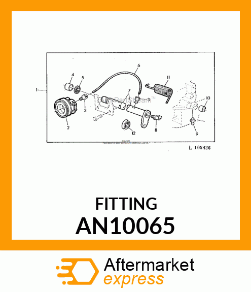 CONNECTOR TUBE 1/4 AN10065