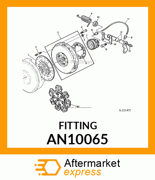 CONNECTOR TUBE 1/4 AN10065