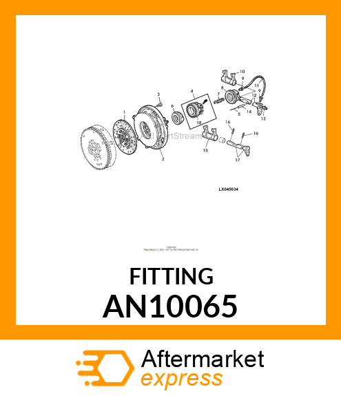 CONNECTOR TUBE 1/4 AN10065