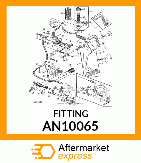 CONNECTOR TUBE 1/4 AN10065