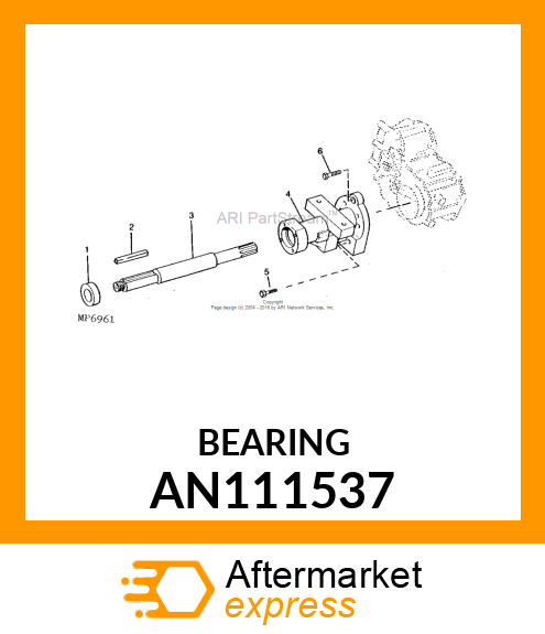 BEARING SEALED BALL AN111537