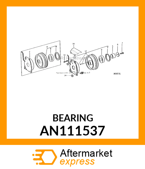 BEARING SEALED BALL AN111537