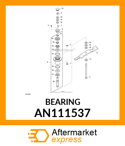 BEARING SEALED BALL AN111537