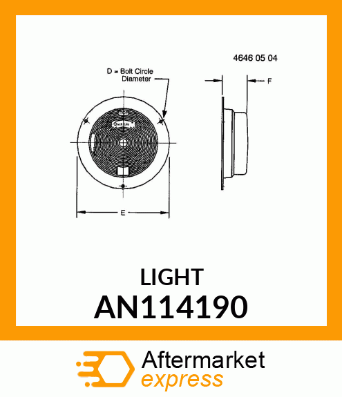 WARNING LAMP AN114190