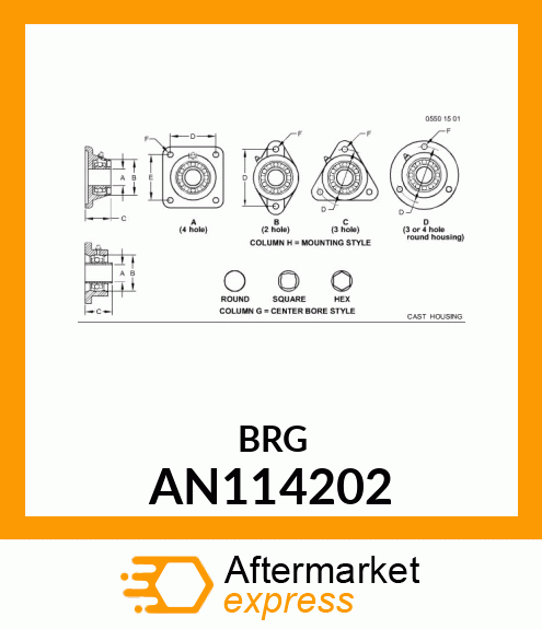 BEARING ASSY UNIT DRIVE AN114202