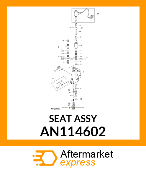 SEAT ASSY LOCKOUT AN114602