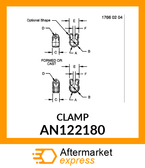 CLAMP ASSY 3.25 X 360 DEG AN122180