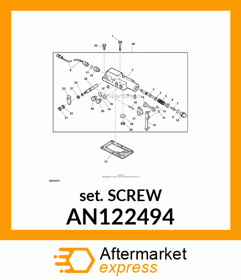 HEX. SOCKET SET SCREW AN122494