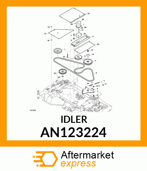 IDLER 9.00" DBL BRG AN123224