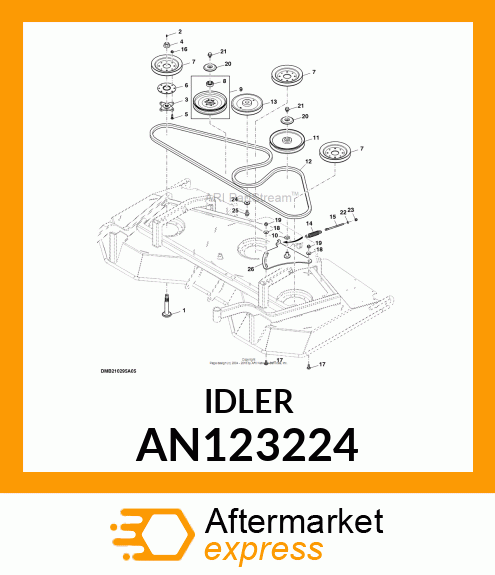 IDLER 9.00" DBL BRG AN123224