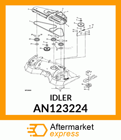 IDLER 9.00" DBL BRG AN123224