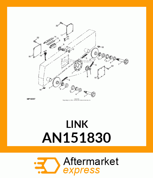 CONNECTING LINK ROLLER CHAIN AN151830