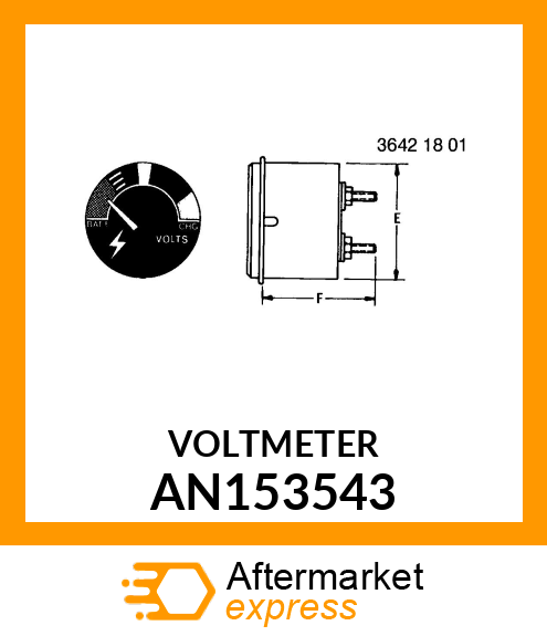 GAUGE, VOLT METER AN153543