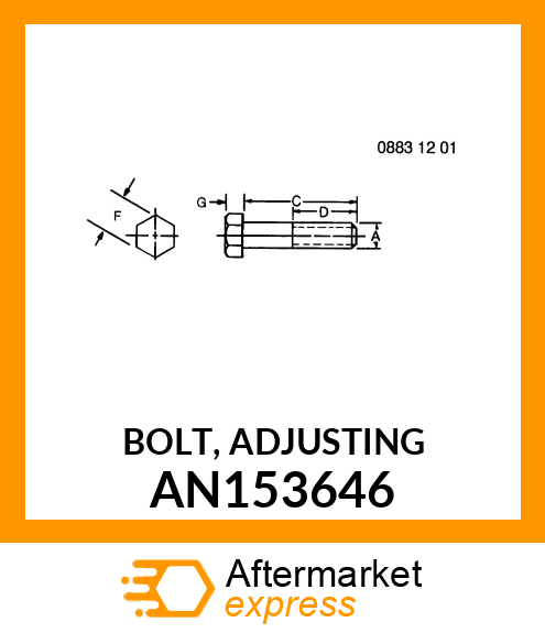 BOLT, ADJUSTING AN153646