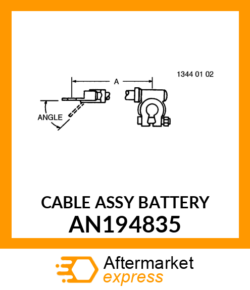 CABLE ASSY BATTERY AN194835