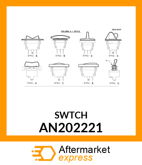 SWITCH, DPDT AN202221