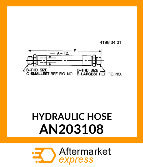 HYDRAULIC HOSE AN203108