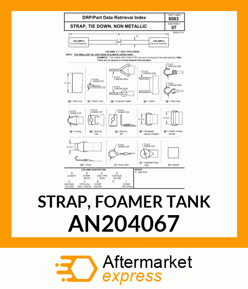 STRAP, FOAMER TANK AN204067