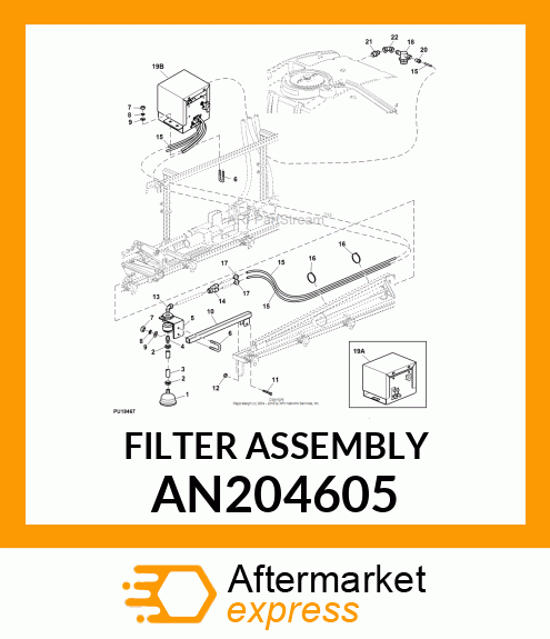 FILTER ASSEMBLY AN204605