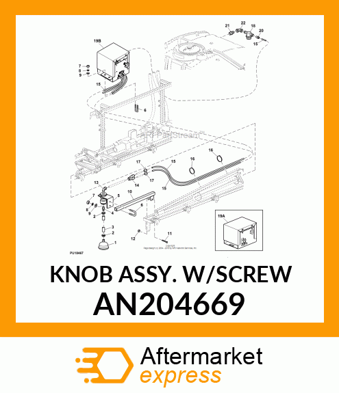 KNOB ASSY. W/SCREW AN204669