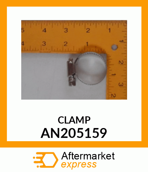 CLAMP, HOSE ALL STAINLESS AN205159