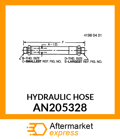 HYDRAULIC HOSE AN205328