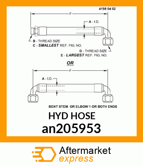 HYDRAULIC HOSE an205953