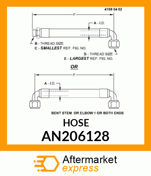 HYDRAULIC HOSE AN206128